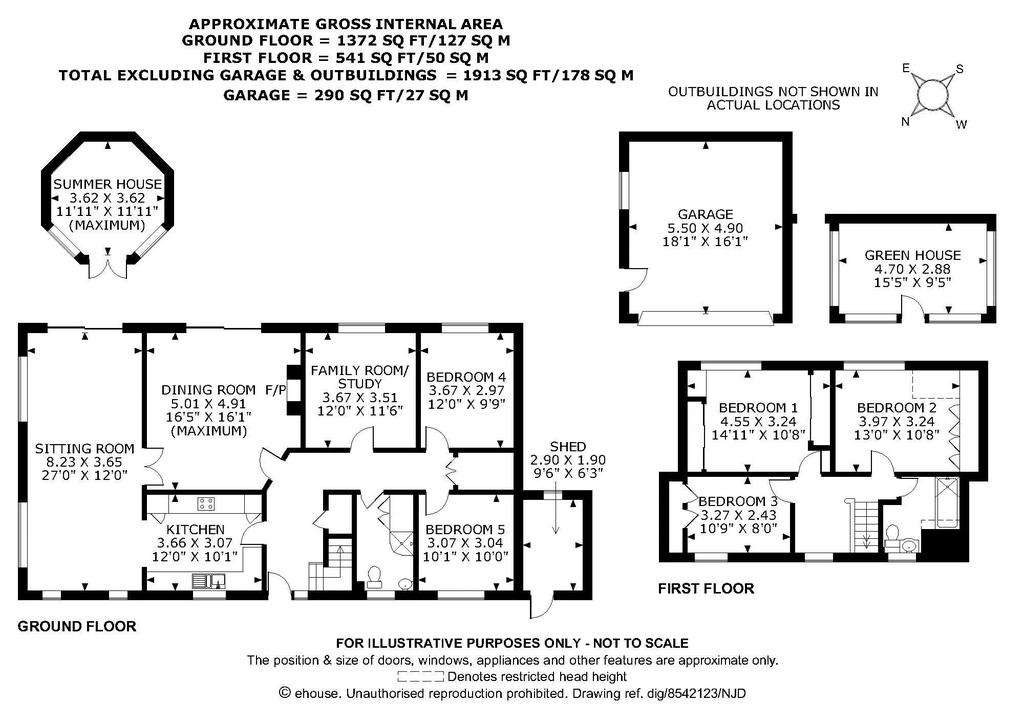 5 bedroom detached house to rent - floorplan