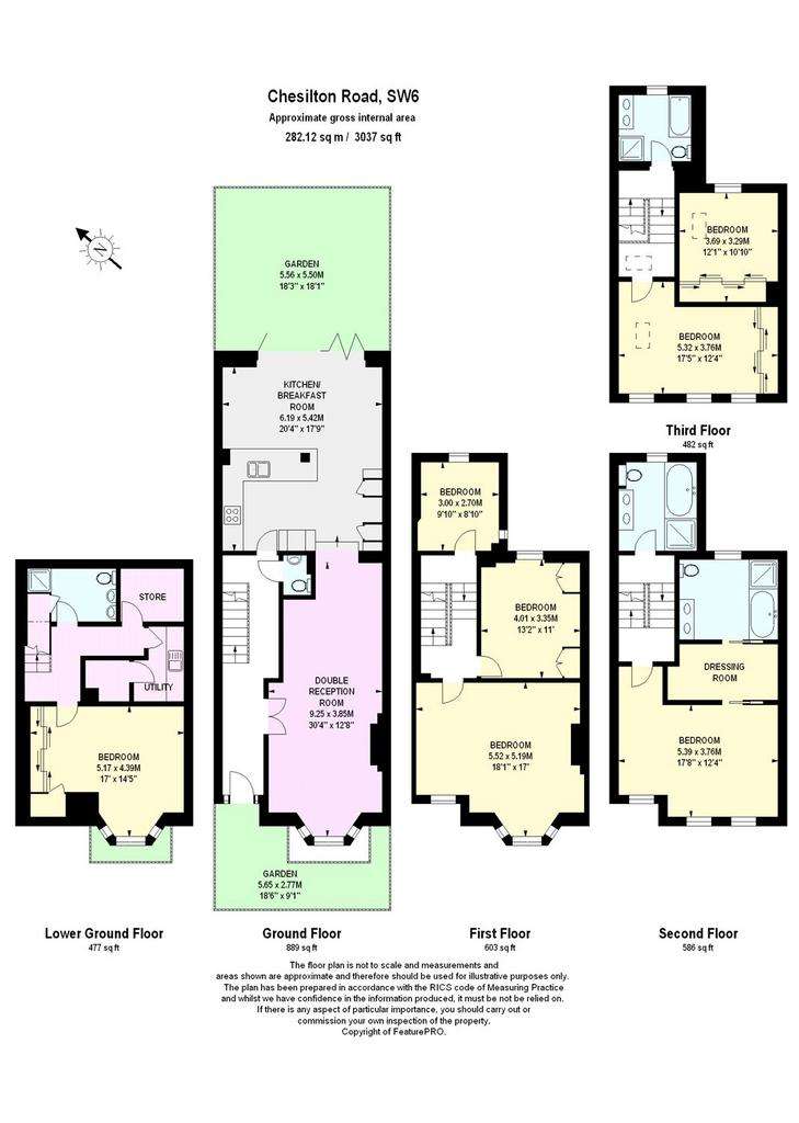 7 bedroom terraced house to rent - floorplan