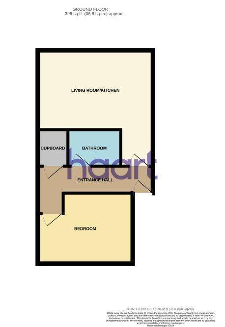 1 bedroom flat to rent - floorplan