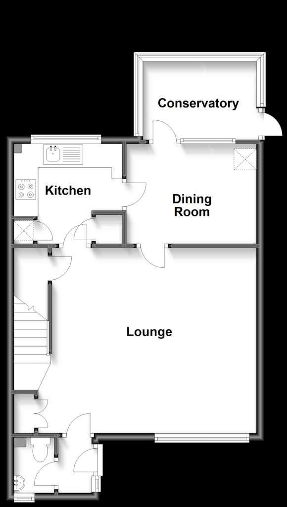 3 bedroom end of terrace house for sale - floorplan