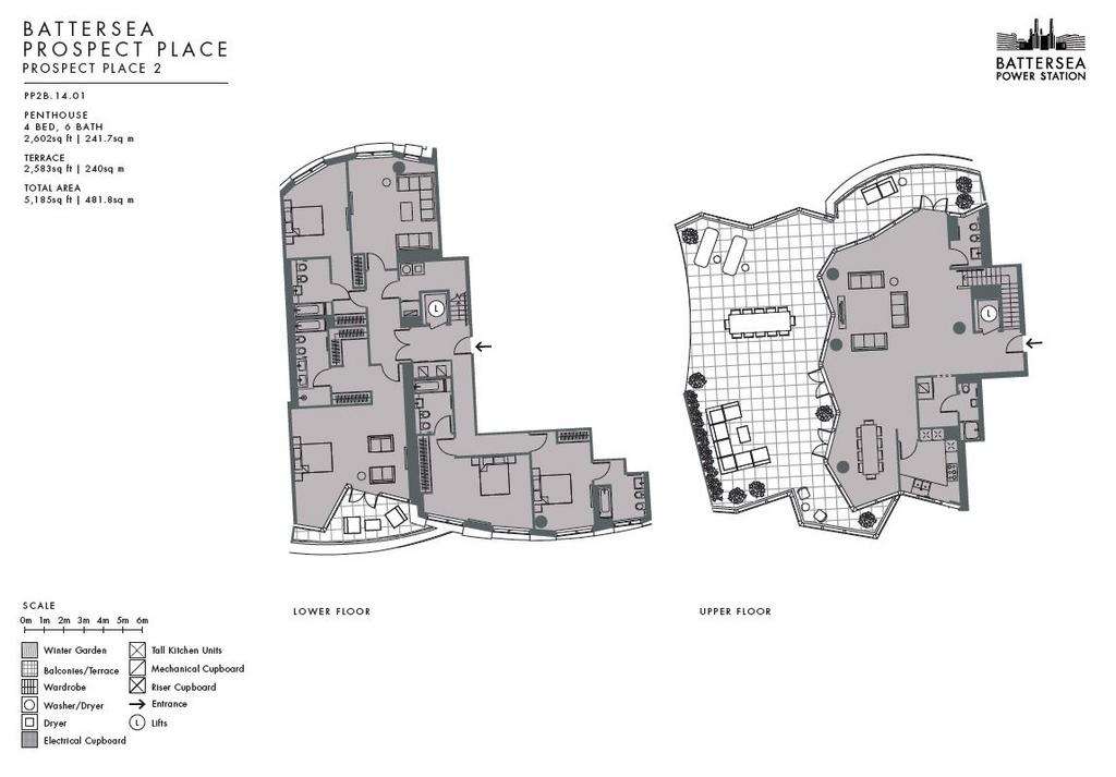 4 bedroom penthouse apartment for sale - floorplan