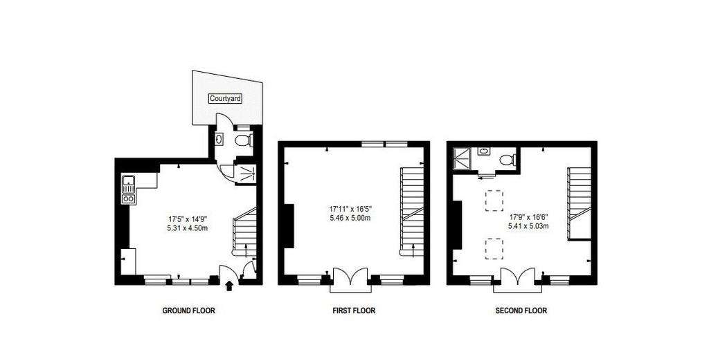 1 bedroom mews house to rent - floorplan