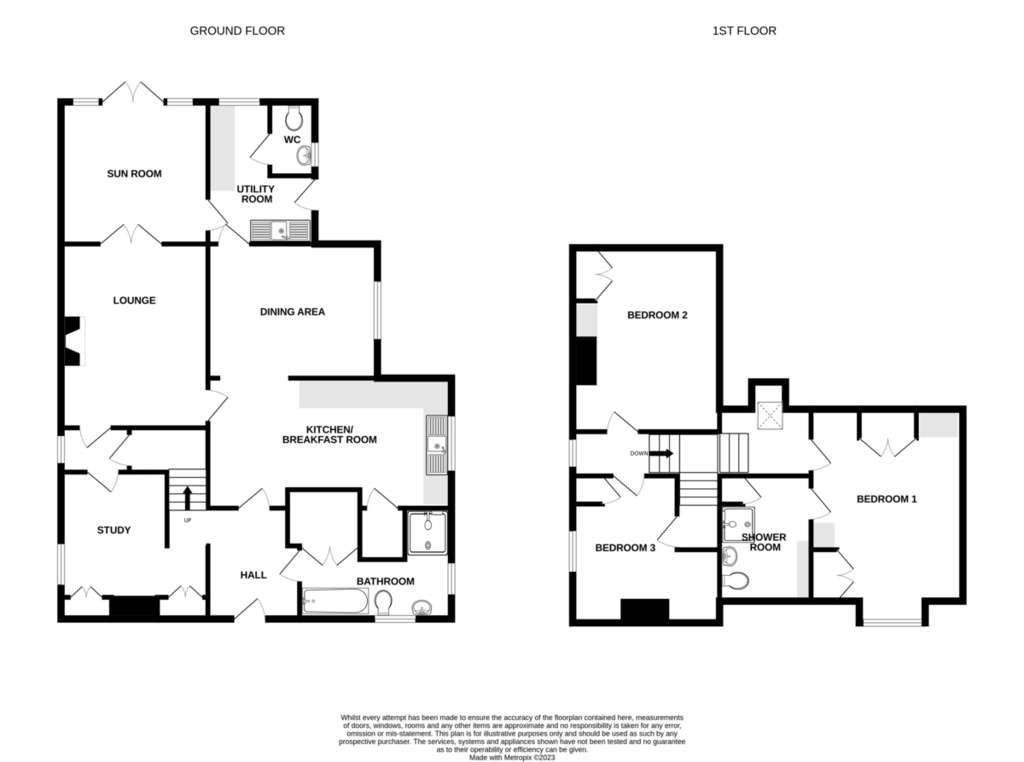 3 bedroom farm house for sale - floorplan