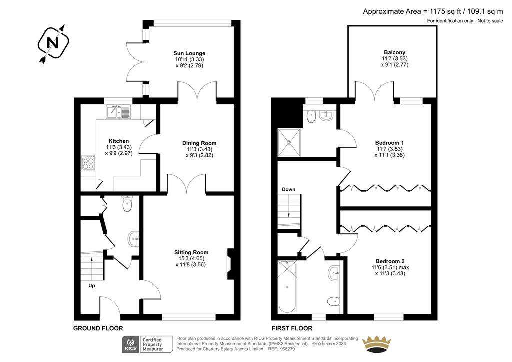 2 bedroom retirement property for sale - floorplan