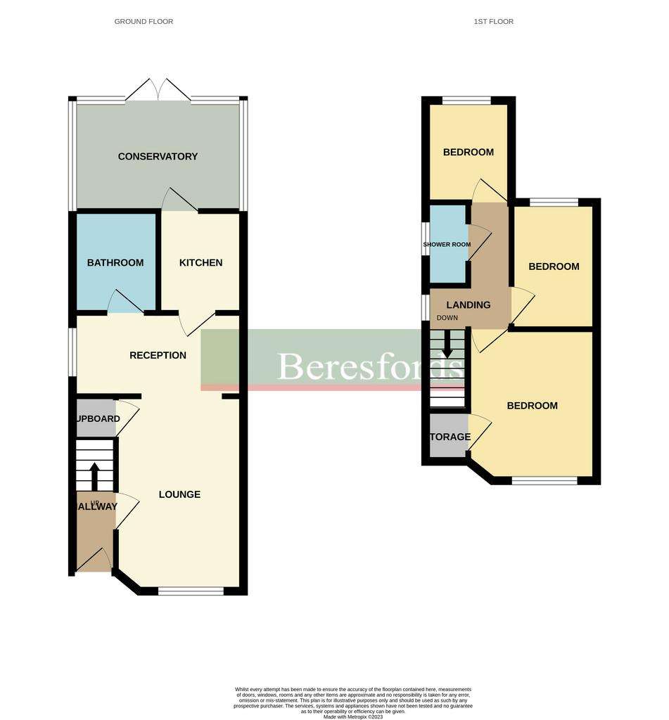 3 bedroom end of terrace house for sale - floorplan