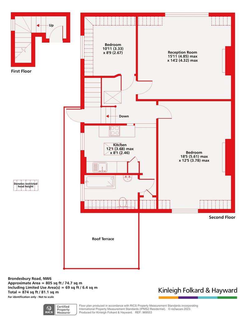 2 bedroom flat for sale - floorplan