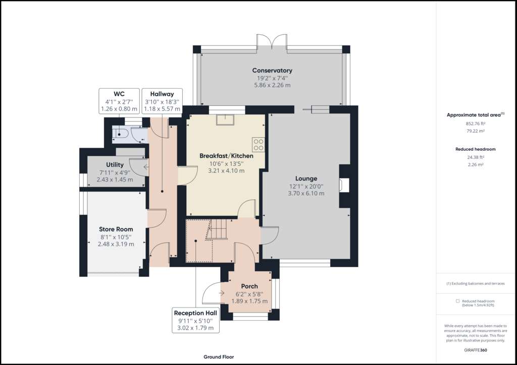 3 bedroom semi-detached house for sale - floorplan