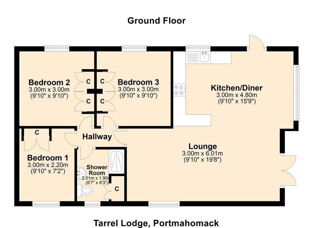 3 bedroom villa for sale - floorplan
