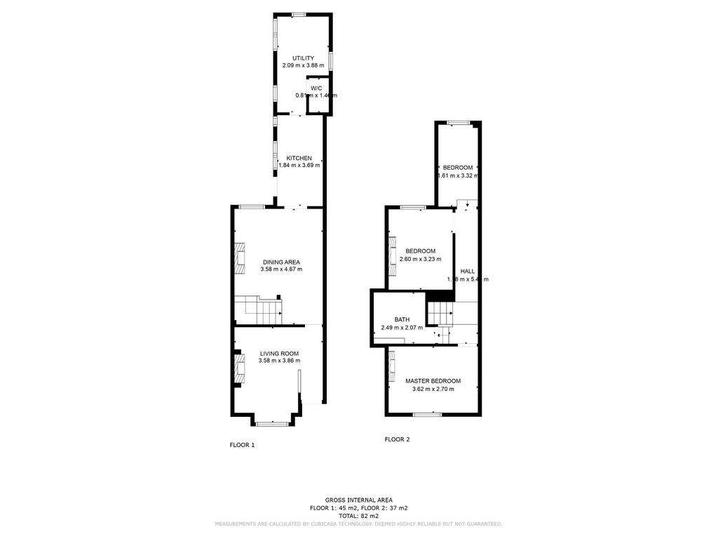 3 bedroom semi-detached house for sale - floorplan