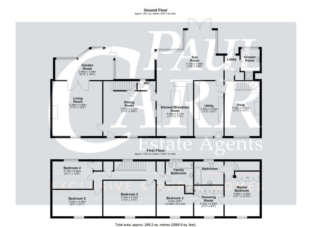 5 bedroom character property for sale - floorplan