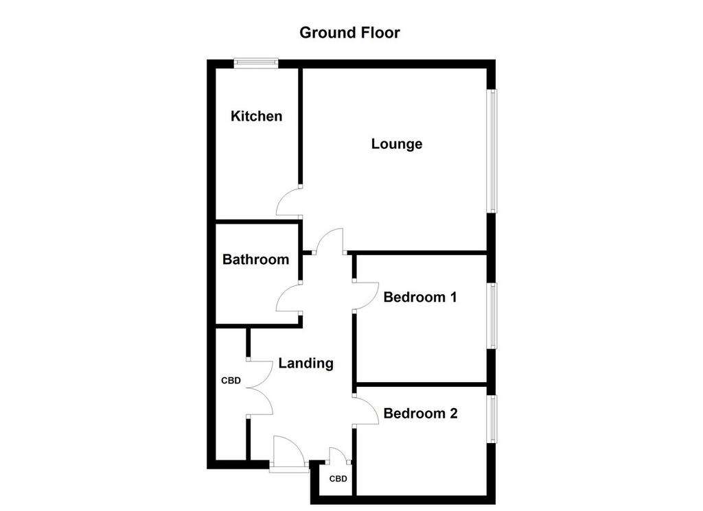 2 bedroom flat for sale - floorplan