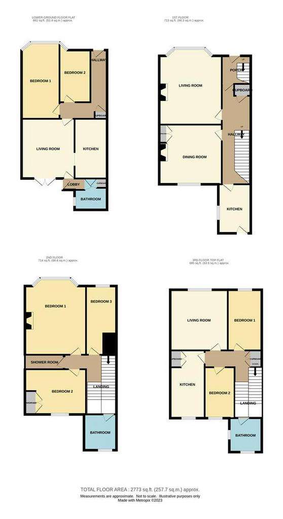 7 bedroom town house for sale - floorplan