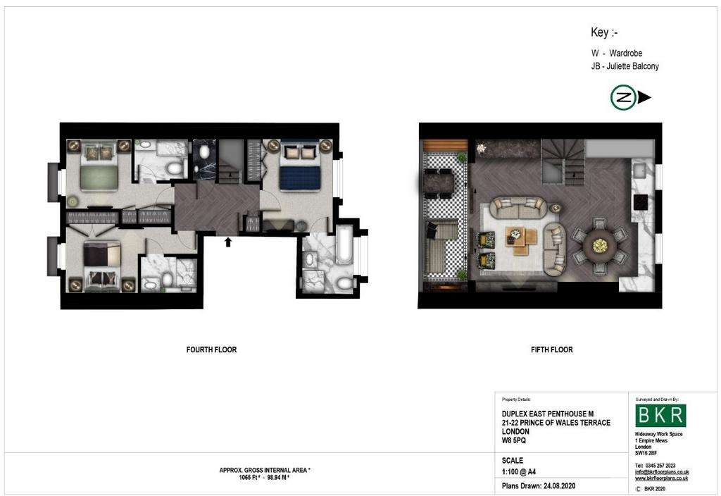 3 bedroom flat to rent - floorplan