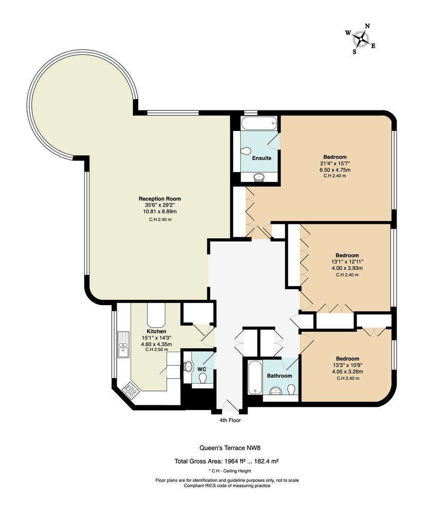 3 bedroom flat to rent - floorplan