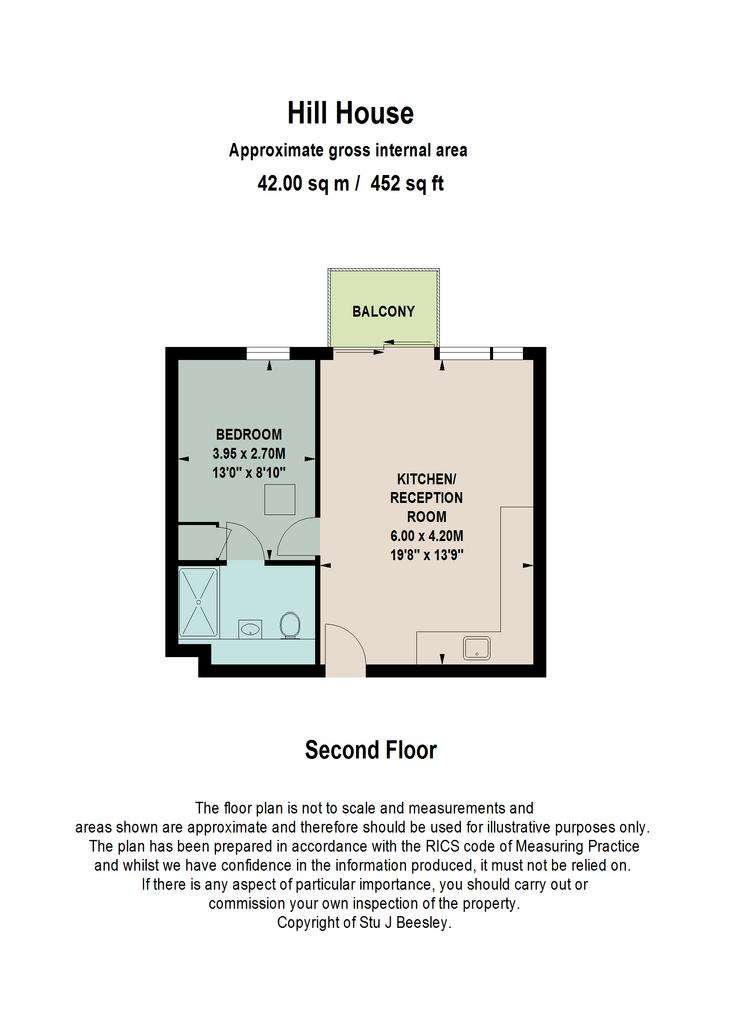 1 bedroom flat for sale - floorplan