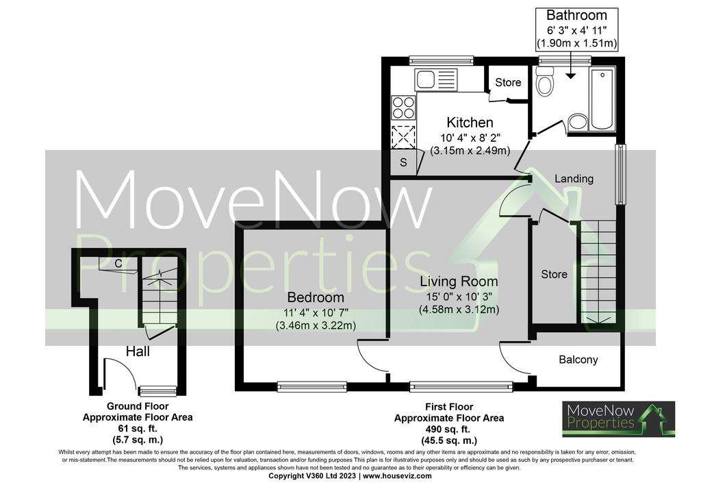 1 bedroom flat for sale - floorplan