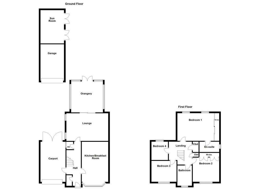 4 bedroom detached house for sale - floorplan