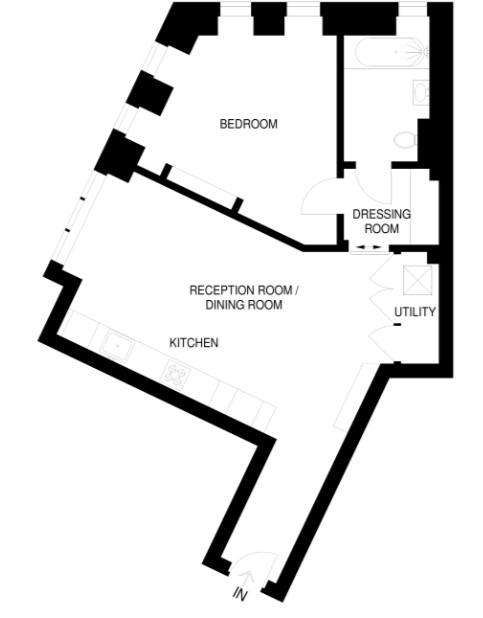 1 bedroom flat to rent - floorplan