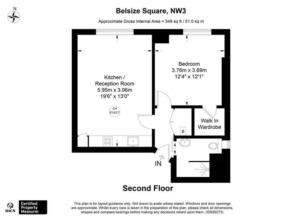 1 bedroom maisonette to rent - floorplan