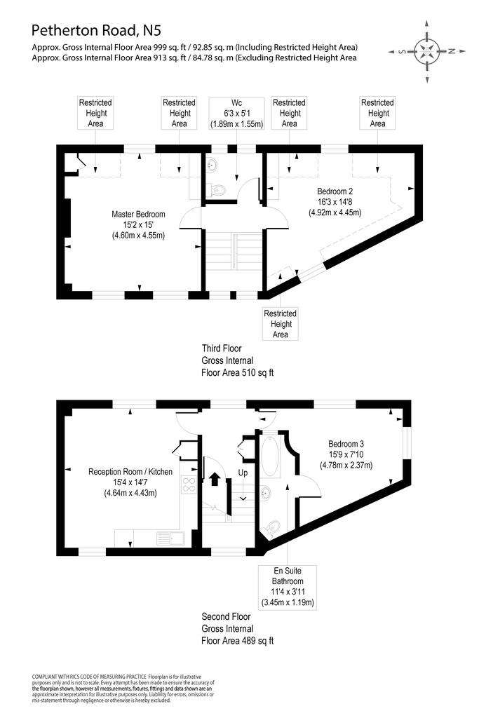 3 bedroom flat to rent - floorplan