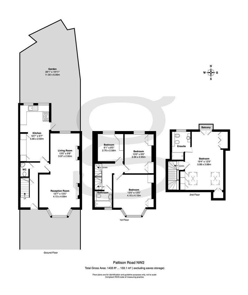 4 bedroom house to rent - floorplan