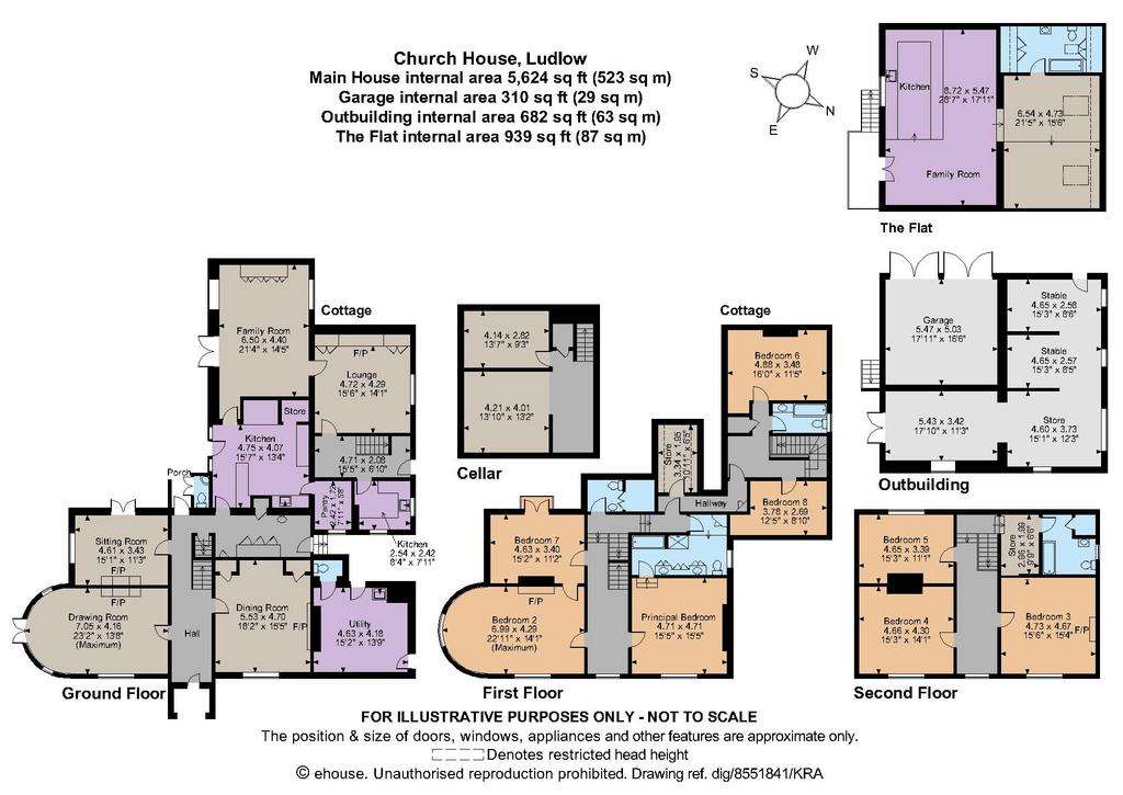 8 bedroom detached house for sale - floorplan