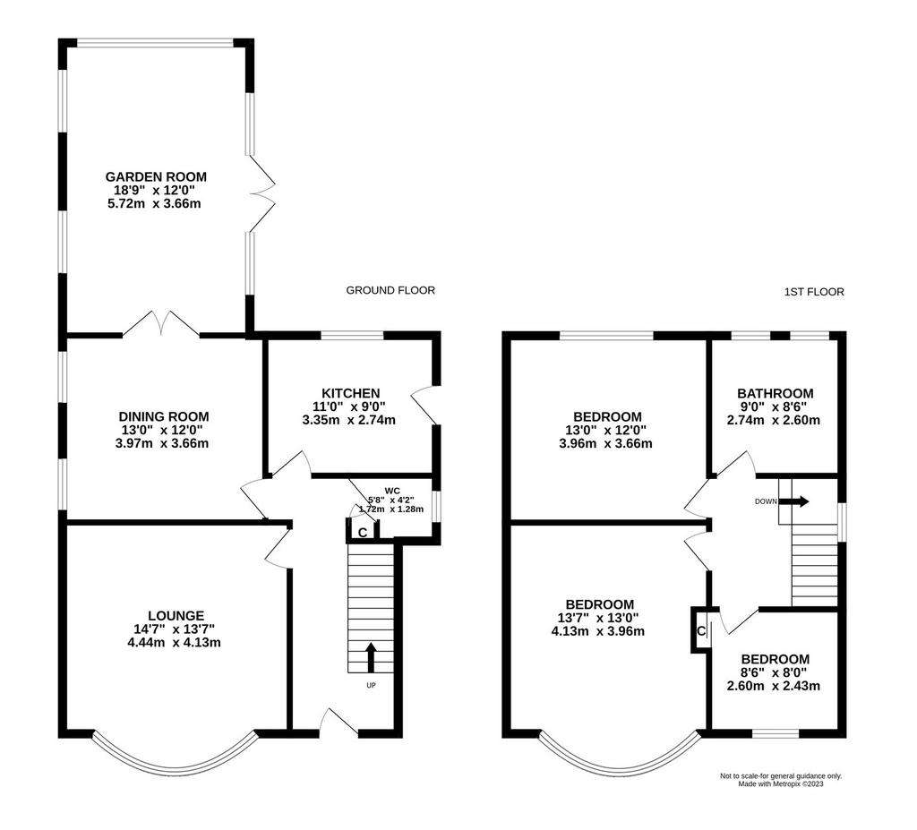 3 bedroom detached house for sale - floorplan