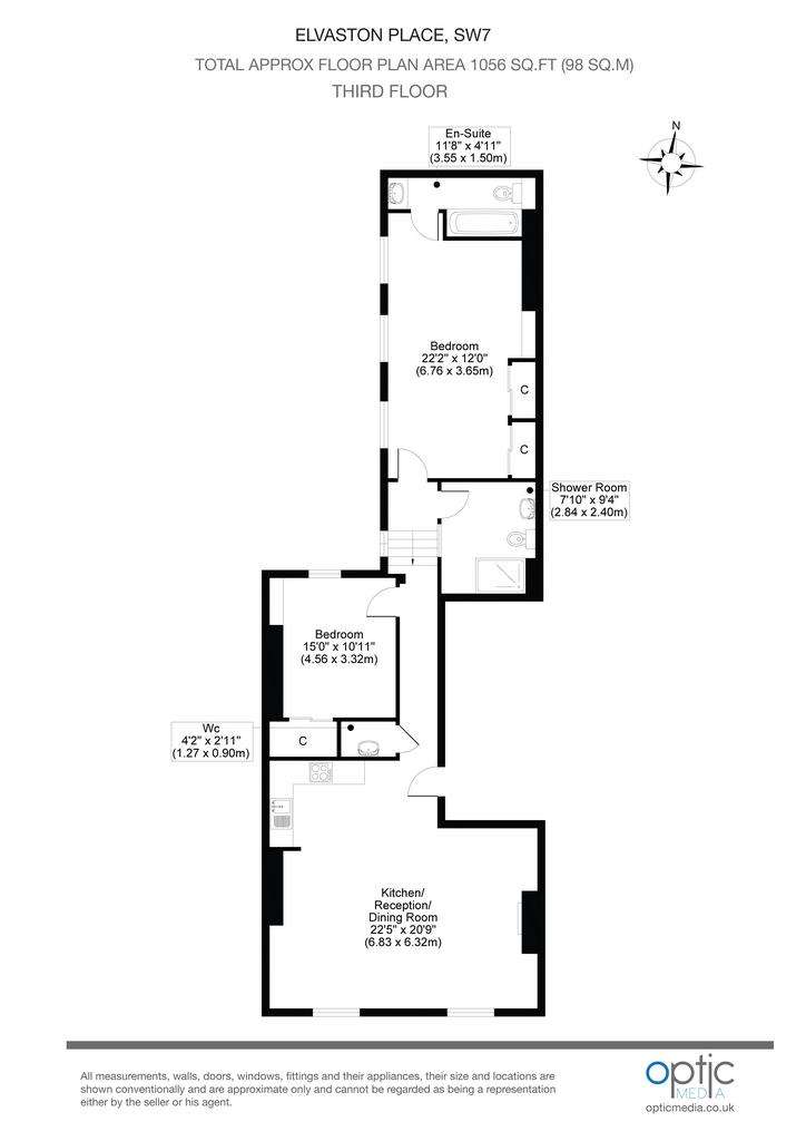 2 bedroom flat for sale - floorplan