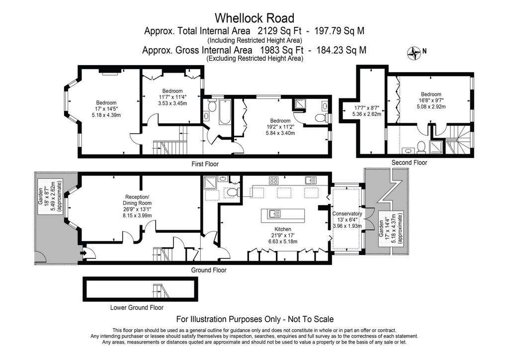 4 bedroom terraced house to rent - floorplan