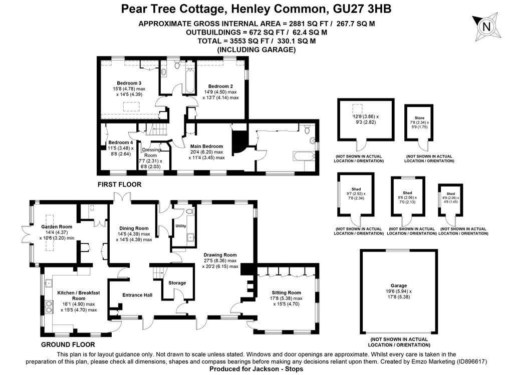 4 bedroom detached house for sale - floorplan