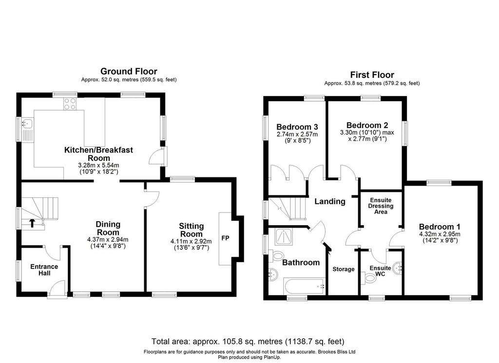 3 bedroom detached house for sale - floorplan