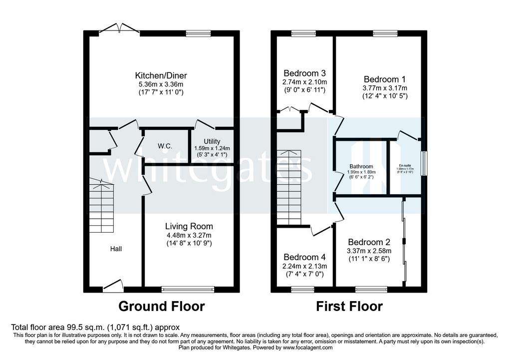 4 bedroom detached house for sale - floorplan