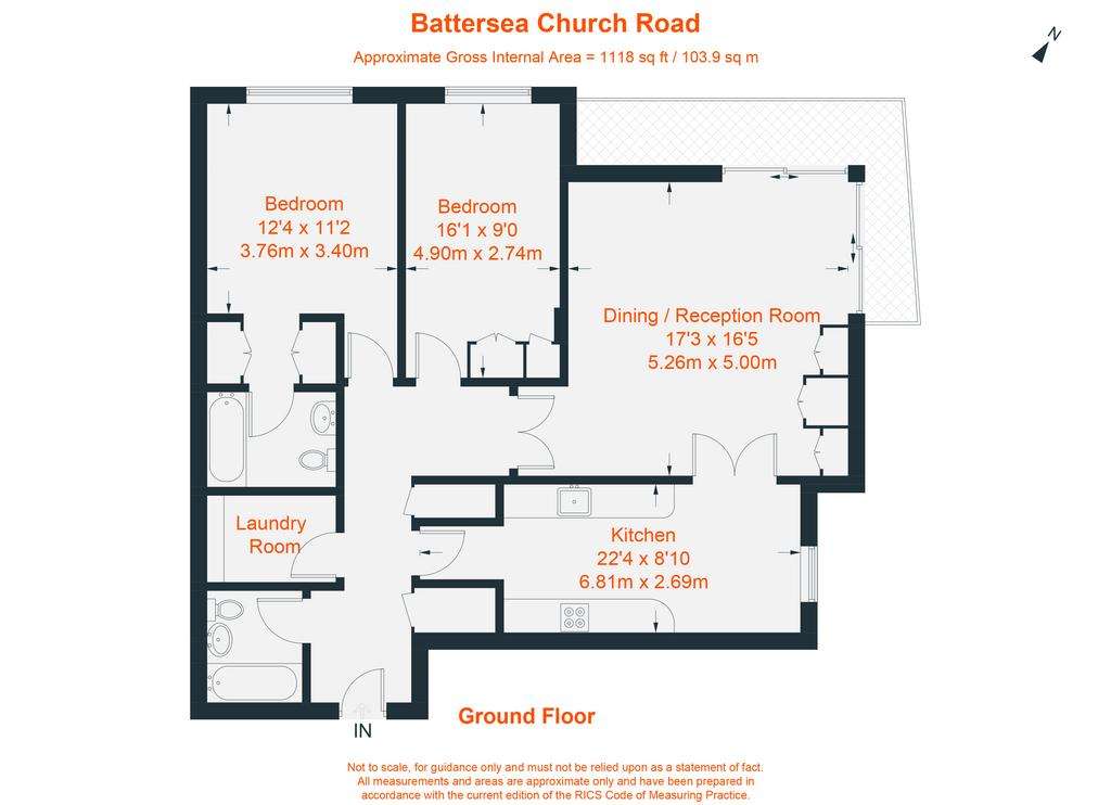 2 bedroom flat to rent - floorplan