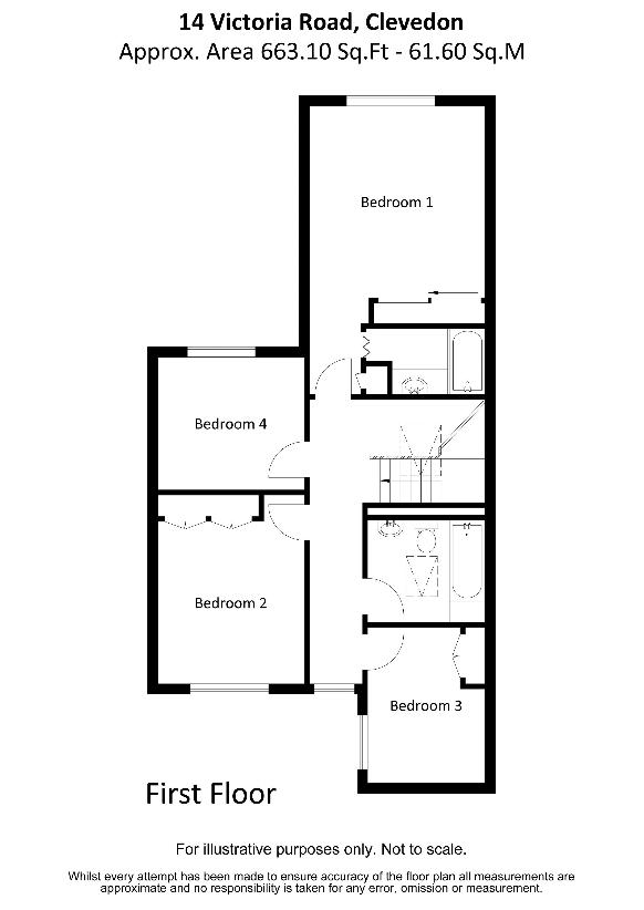 4 bedroom terraced house for sale - floorplan