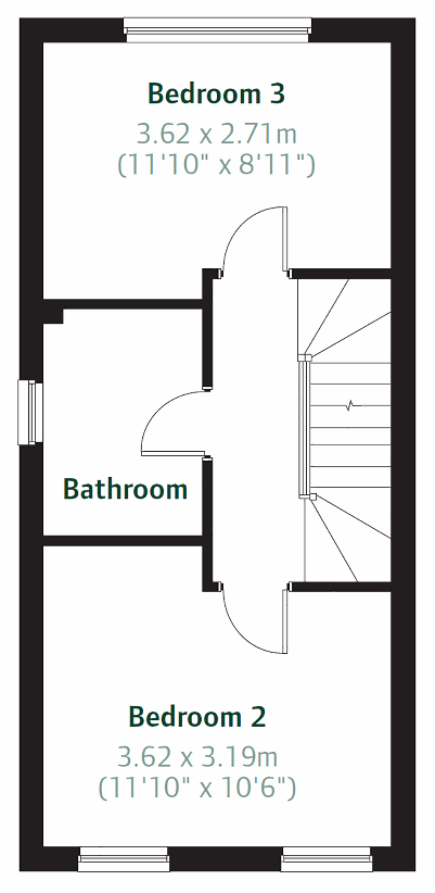 3 bedroom terraced house for sale - floorplan