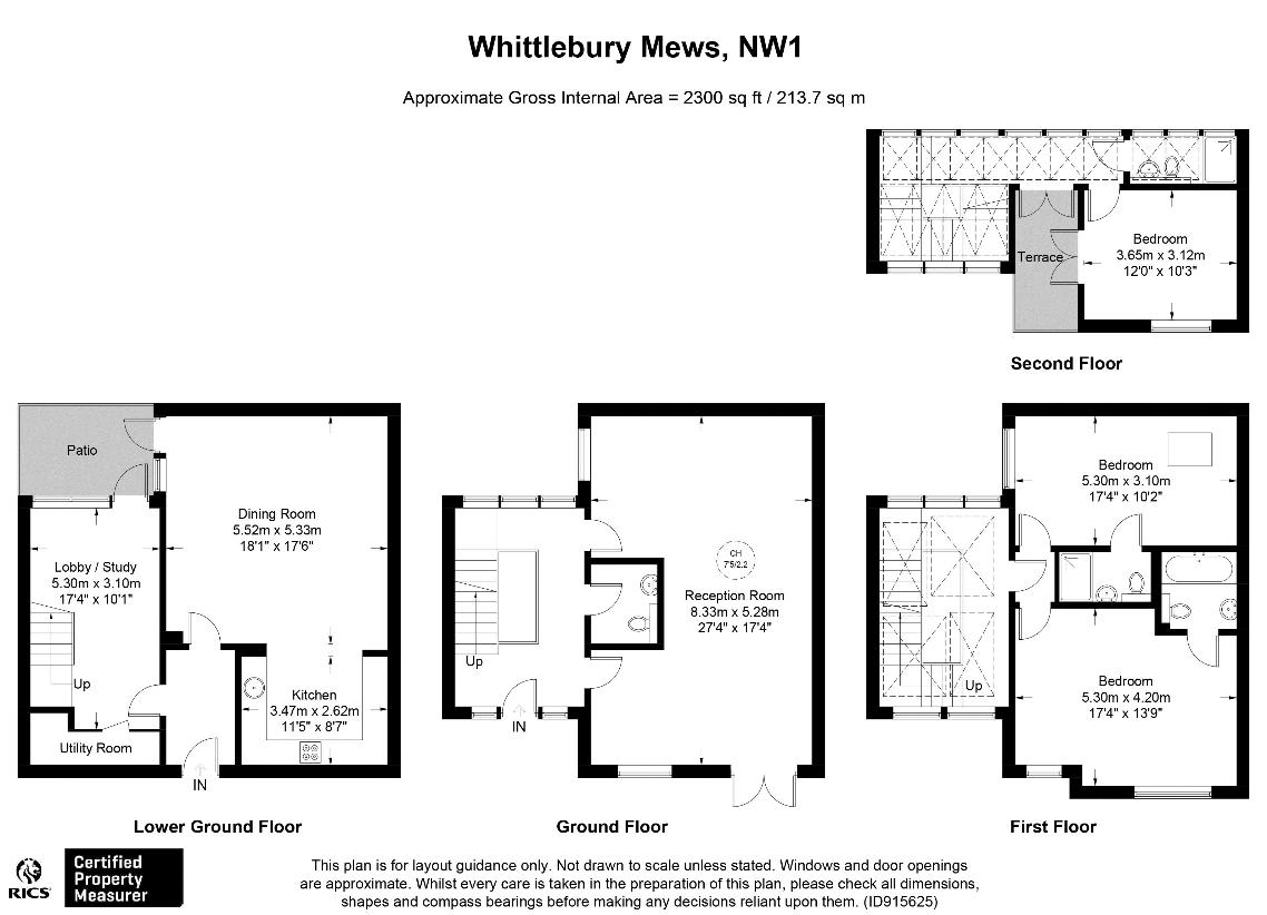 3 bedroom detached house for sale - floorplan