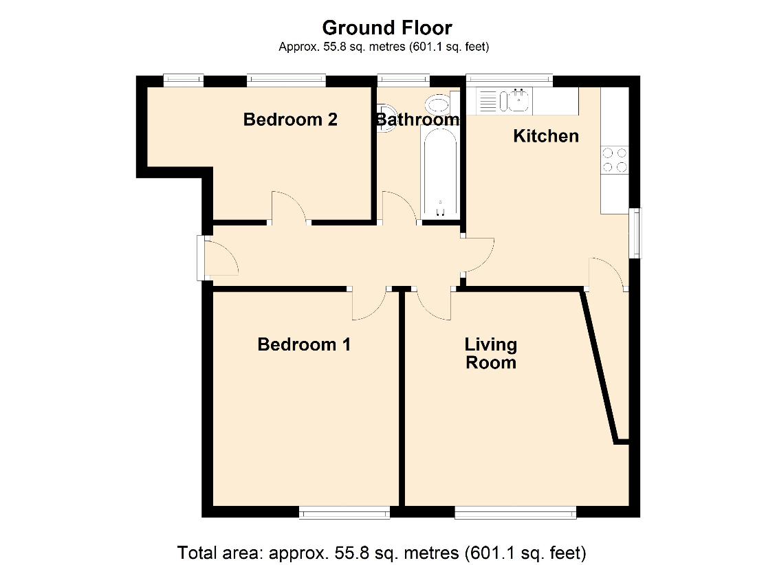 2 bedroom flat for sale - floorplan