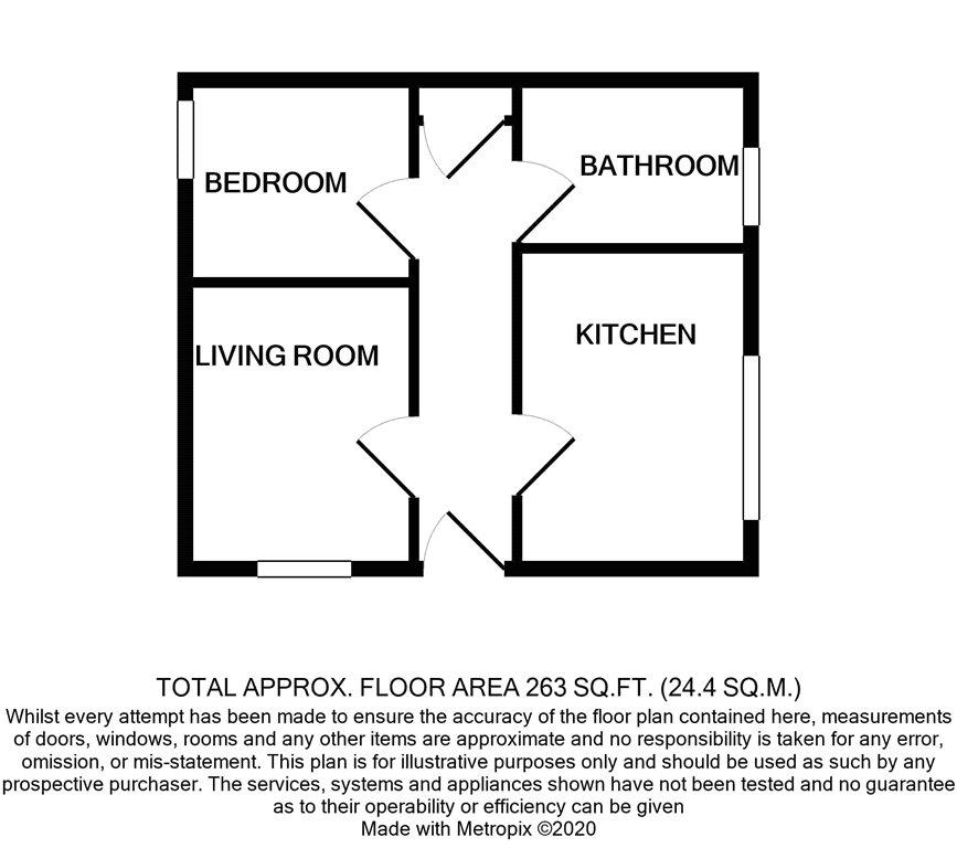 1 bedroom flat for sale - floorplan