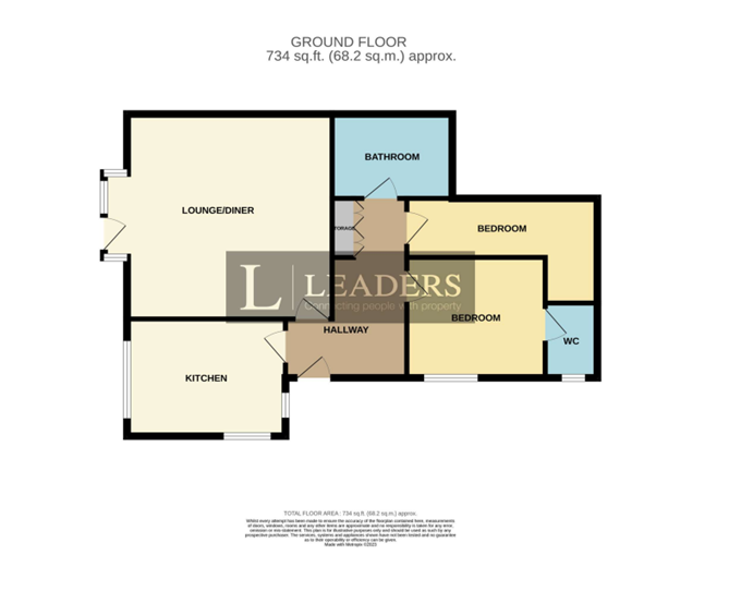 2 bedroom flat for sale - floorplan