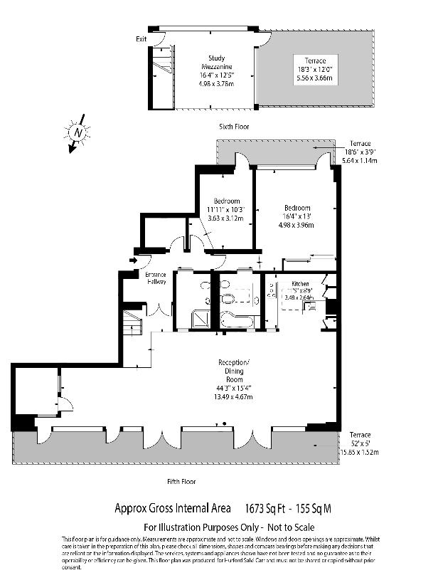 2 bedroom flat for sale - floorplan