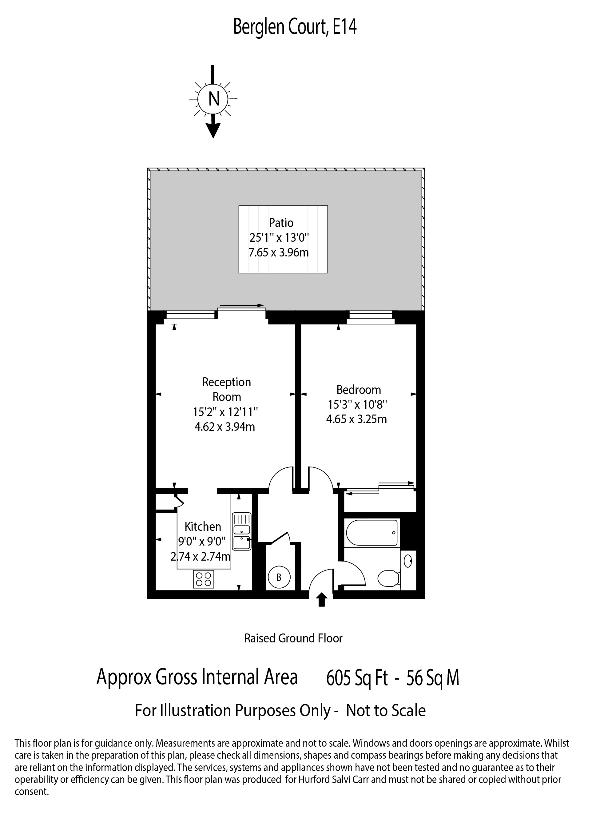 1 bedroom flat for sale - floorplan