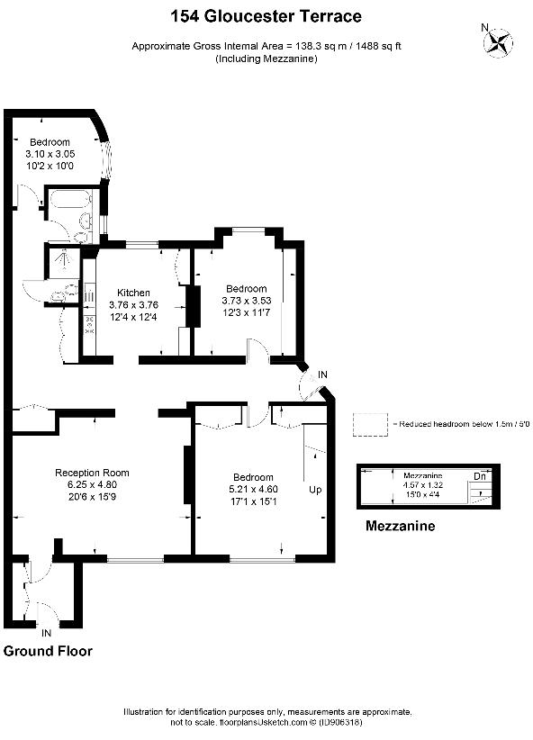 3 bedroom flat for sale - floorplan