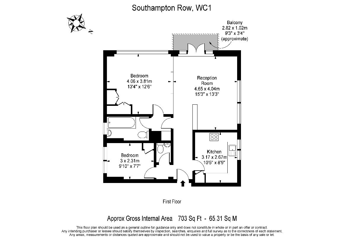 2 bedroom flat for sale - floorplan