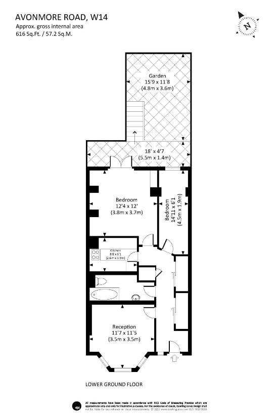 2 bedroom flat for sale - floorplan