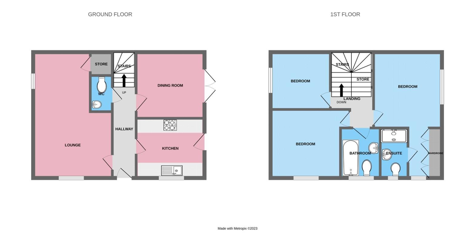 3 bedroom property for sale - floorplan