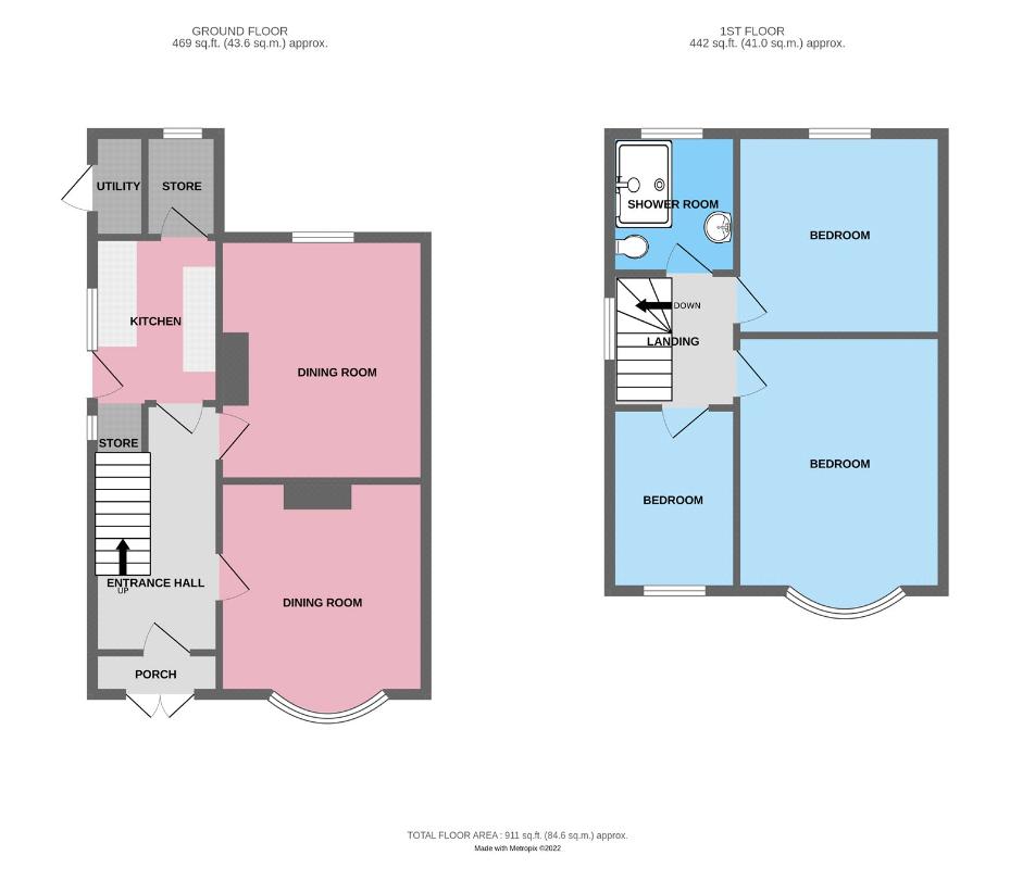 3 bedroom property for sale - floorplan