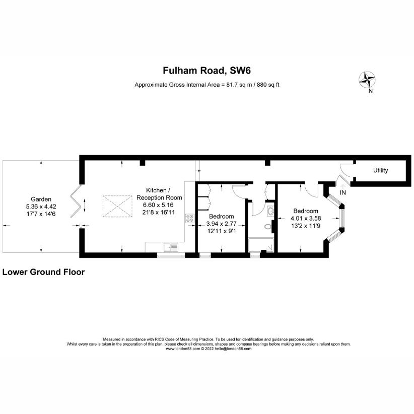 2 bedroom flat for sale - floorplan