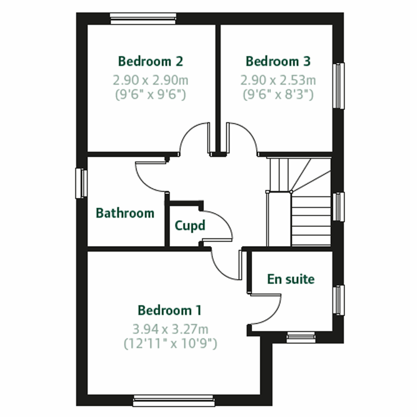 3 bedroom detached house for sale - floorplan