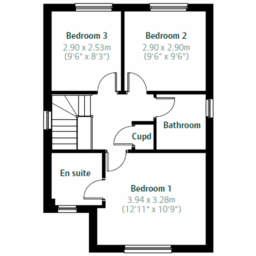 3 bedroom detached house for sale - floorplan