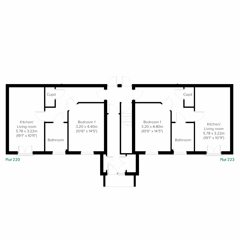 2 bedroom flat for sale - floorplan